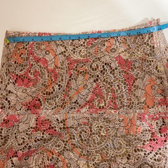 Cynthia Cynthia Steffe Size 12 Lace Overlay Pencil Mini Skirt - Picture 7 of 7